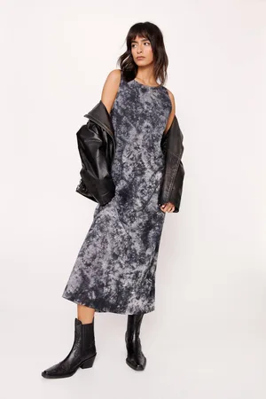 NASTY GAL Womens Tie Dye Swing Maxi Dress - - 6