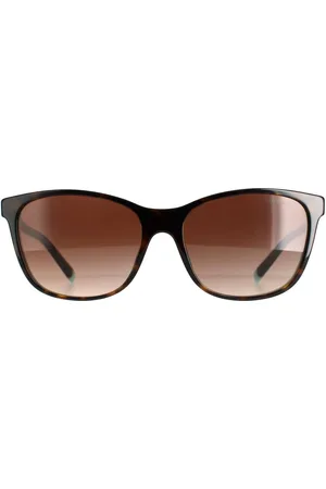 Tiffany & Co. Womens Square Havana On Blue Gradient TF4174B - One Size