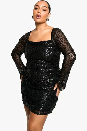 Boohoo Womens Plus Pearl Ruched Bodycon Dress - - 22