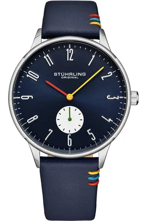 Stuhrling Romania 4026 Dress Watch Quartz 42mm Case Leather Strap - - One Size
