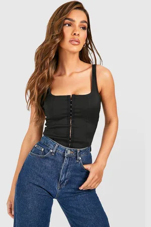 Boohoo Womens Hook And Eye Corset Top - - 14