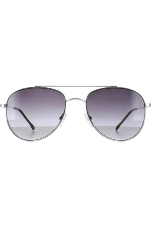 Calvin Klein Womens Aviator Silver Gradient CK20120S - One Size