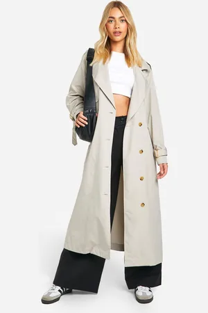 Boohoo Womens Oversized Midaxi Trench Coat - - 16