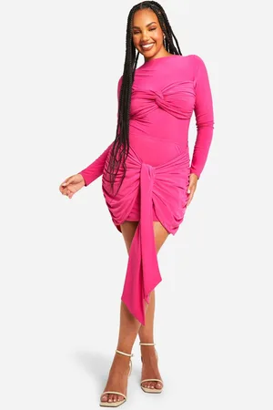 Boohoo Womens Plus Double Slinky Tie Mini Skirt - - 18