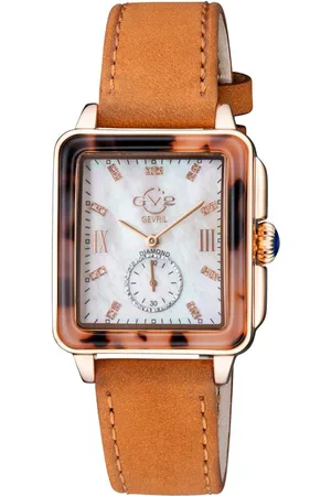 GV2 by Gevril Womens Bari Tortoise Swiss Quartz Watch - - One Size