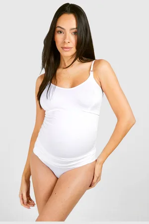 Boohoo Womens Maternity Seamless Nursing Cami And Brief Set - - M