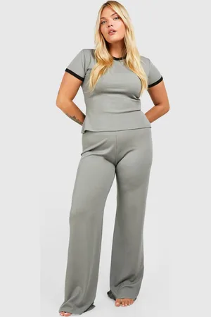 Boohoo Womens Plus Lounge Ringer T Shirt - - 18