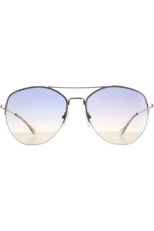 Calvin Klein Aviator Gold Navy Yellow Gradient CK20121S - - One Size