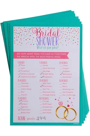 Amscan What´s In Your Purse Hen Party Game (Pack of 24) - - One Size