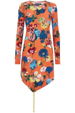 House of Holland Womens Jersey Floral Rouched Dress - - 12