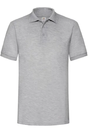 Fruit Of The Loom 65 35 Heavyweight Pique Short Sleeve Polo Shirt - - XXL