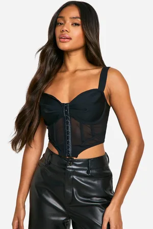 Boohoo Womens Bandage Hook And Eye Corset Top - - 14