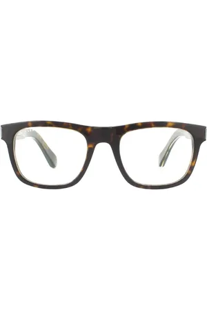Police Square Shiny Havana Clear Sunglasses - - One Size
