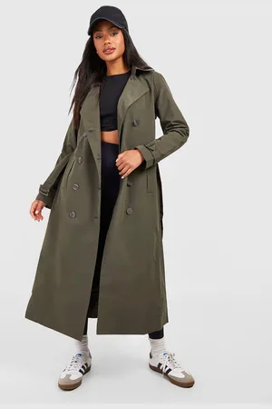 Boohoo Womens Belted Trench Coat - - 12