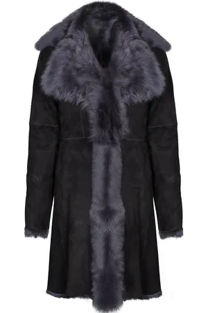 Infinity Womens Toscana Sheepskin Suede Trench Coat-Rochester - - 20