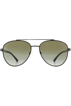 Emporio Armani Aviator Matte Green Gradient Sunglasses - One Size