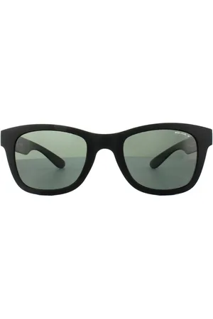 Police Rectangle Matt Grey Polarized Sunglasses - One Size