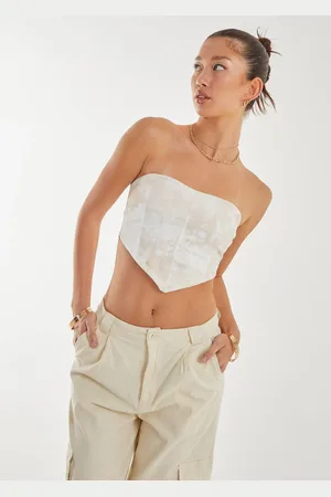 Pink Vanilla Womens Water Mark Corset Top - - L