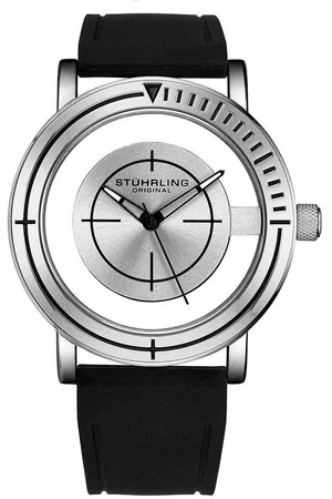 Stuhrling Sniper 3915 Quartz 40mm Classic Aviator - - One Size