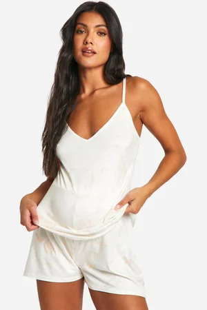 Boohoo Womens Maternity Super Soft Shell Printed Cami Short Pyjama Set - - 12