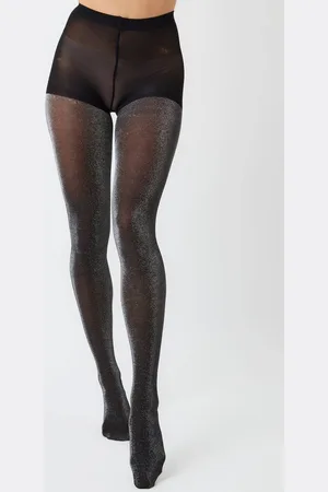 My Accessories Womens Sheer Metallic Tights - - 10-12