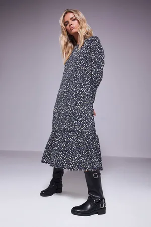 PixieGirl Womens Petite Floral Sleeved Dress - - 10