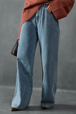 MissPap Womens Mid Rise Baggy Relaxed Denim Jeans - - 6