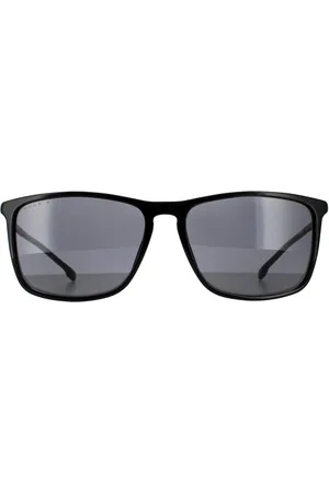 HUGO BOSS Rectangle Grey Sunglasses - One Size