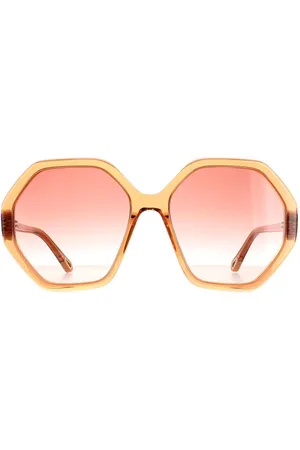 Chloé Womens Round Crystal Pink Gradient CH0008S Esther - One Size