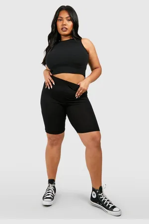 Boohoo Womens Plus Basic Jersey Longline Cycling Shorts - - 22
