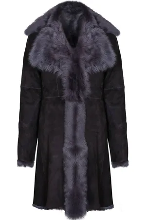 Infinity Womens Toscana Sheepskin Suede Trench Coat-Tbilisi - - 18