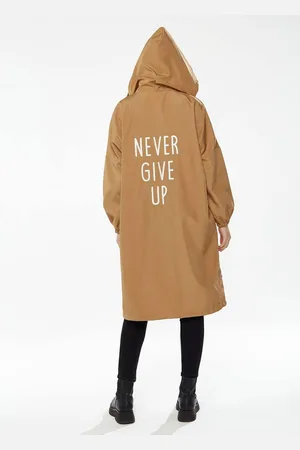 Liquorish Womens Never Give up Parka in Camel - - One Size
