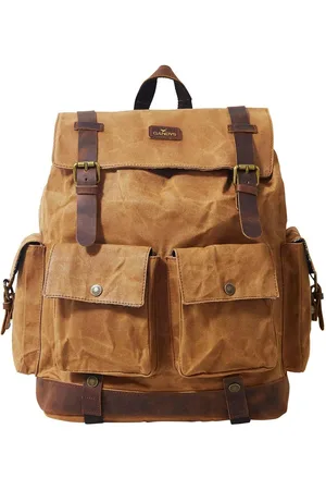 Gandys Sand Lombok Waxed Cotton Backpack - - One Size