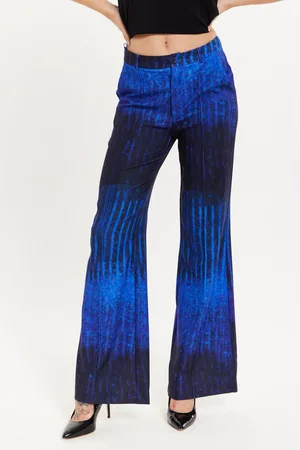 House of Holland Womens Abstract Print Tailored Trousers - - 10