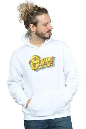 David Bowie Moonlight 90s Logo Hoodie - - 4XL