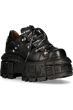 New Rock Unisex Platform Punk Metal Boots- M-vest120N - - 4