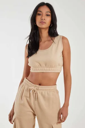 Pink Vanilla Womens Cropped Lounge Bralette - - L