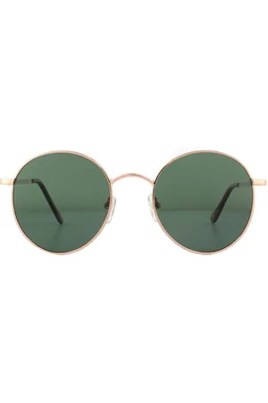 Montana Round Pink Gold G15 Green Polarized Sunglasses - - One Size