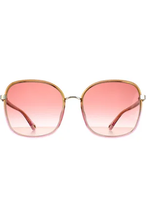 Chloé Womens Square to Pink Crystal Fade and Gold Pink Gradient CH0031S Franky - One Size