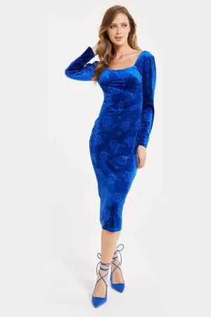Liquorish Womens Corset Royal Velvet Dress - 12
