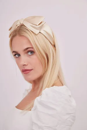 My Accessories Womens Satin Bow Headband - - One Size