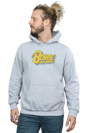 David Bowie Moonlight 90s Logo Hoodie - - 4XL