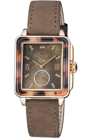 GV2 by Gevril Womens Bari Tortoise Swiss Quartz Watch - - One Size