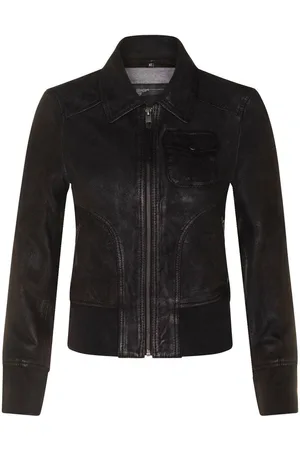 Infinity Womens Leather MA-1 Varsity Jacket-Ann Arbor - - 20