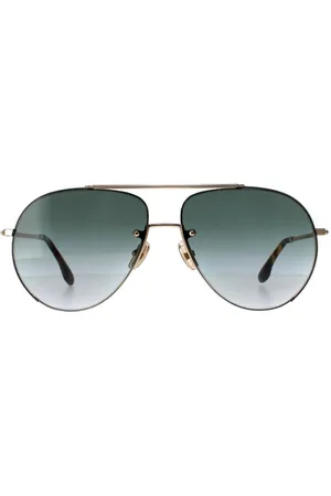 Womens Aviator Gold Green Gradient VB213S - - One Size