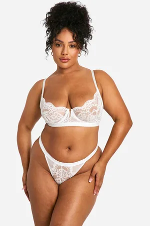 Boohoo Womens Lace Underwire Balcony Bra - - 34F