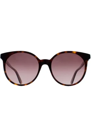 Gucci Womens Round Dark Havana Gradient GG0488S - One Size