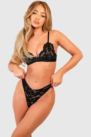 Boohoo Womens Rose Lace Thong - XL