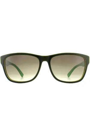 Lacoste Rectangle Green Grey Sunglasses - One Size