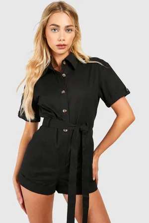 Boohoo Womens Utility Cargo Playsuit - - 10